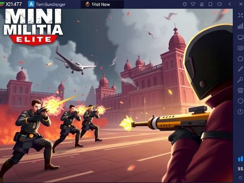 Mini Militia Gunslinger Elite gameplay